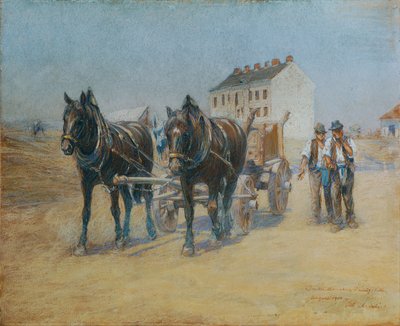 In de Hernalser zandgroeve door Alphons Leopold Mielich