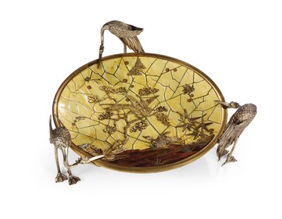 Beker (Tazza), marqueterie door Ferdinand Duvinage, tweede helft van de 19e eeuw door Alphonse Gustave Giroux