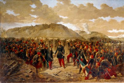 Krimoorlog (1853-1856): Mac-Mahon en de Eerste Zouaven in Malakoff, 8/09/1855 door Alphonse Antoine Aillaud