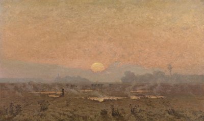 Zonsopgang in de Kempen door Alphonse Asselbergs