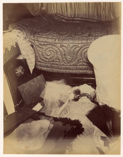 Moord op Lady Durand, Zicht op de slaapkamer door Alphonse Bertillon