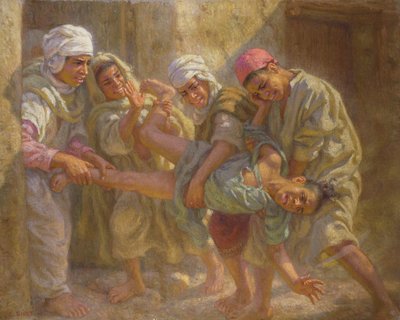 Vertrek uit de Koranschool door Alphonse Etienne Dinet