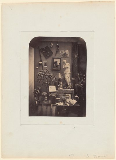 Atelierdecor, stilleven door Alphonse Le Blondel