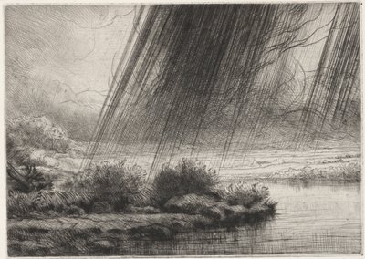 Een storm door Alphonse Legros