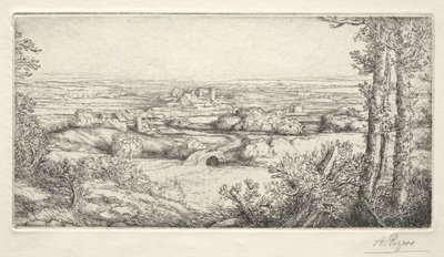 Een vallei in Bourgondië (Une Vallée en Bourgogne) door Alphonse Legros