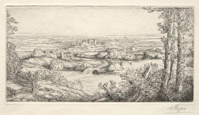 Een vallei in Bourgondië Une Vallée en Bourgogne door Alphonse Legros