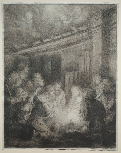 Aanbidding van de herders door Alphonse Legros