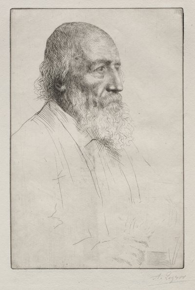 Alfred Lord Tennyson door Alphonse Legros