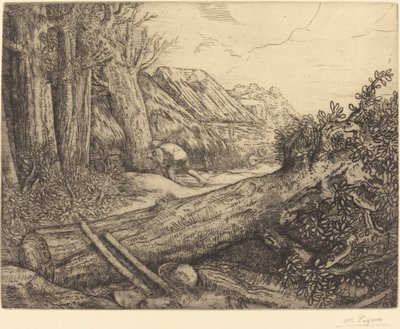 Bij de houthakkers Chez les bocherons door Alphonse Legros