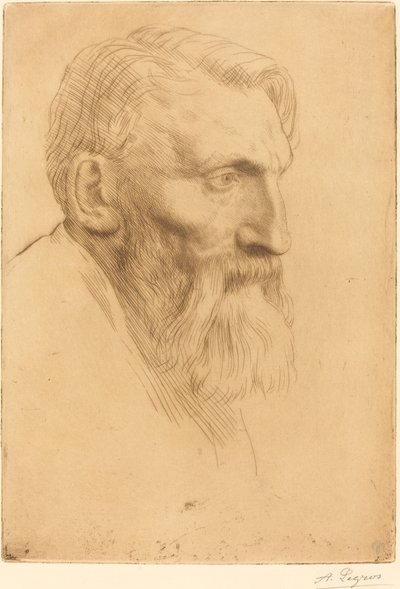 Auguste Rodin door Alphonse Legros