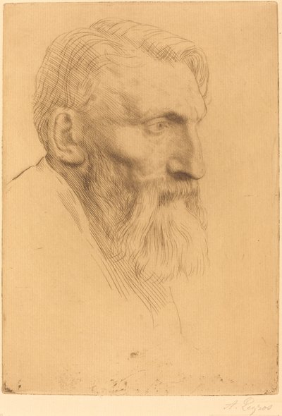 Auguste Rodin door Alphonse Legros