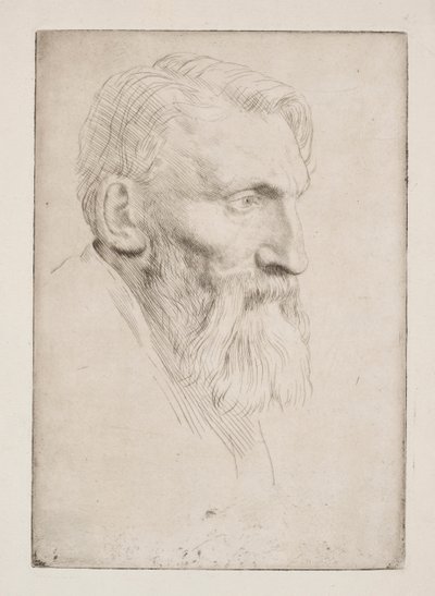 Auguste Rodin door Alphonse Legros