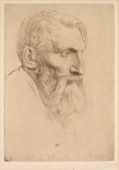 Auguste Rodin door Alphonse Legros