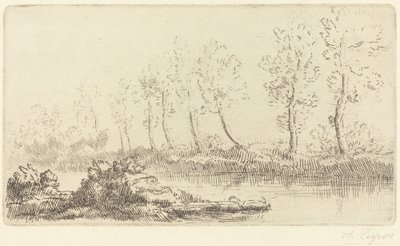 Oevers van de Adour door Alphonse Legros