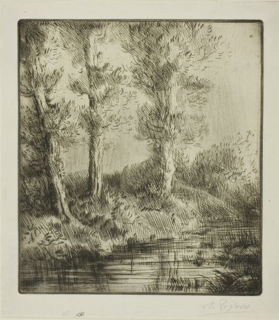 Oevers van de Saint-Pré door Alphonse Legros