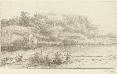 Oevers van de Venelle door Alphonse Legros
