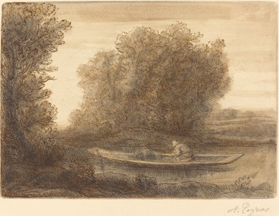 Bocht in de rivier door Alphonse Legros