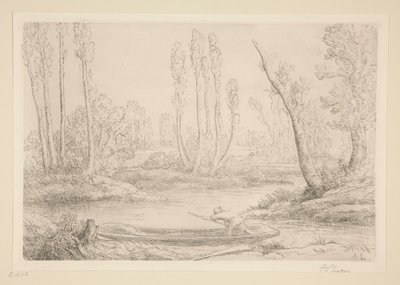 Bords de la Somme Pres d door Alphonse Legros