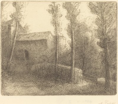 Brug bij de Molen door Alphonse Legros