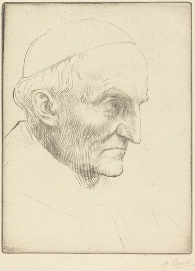 Kardinaal Manning, plaat 3 door Alphonse Legros