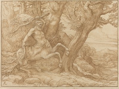 Centaur met Takken door Alphonse Legros