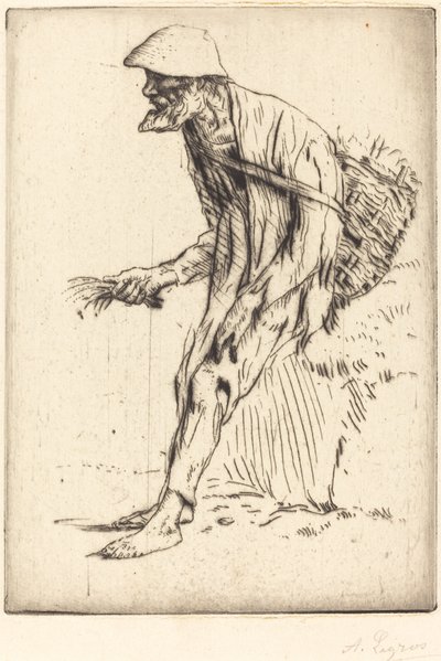 Vogelmuurhandelaar door Alphonse Legros