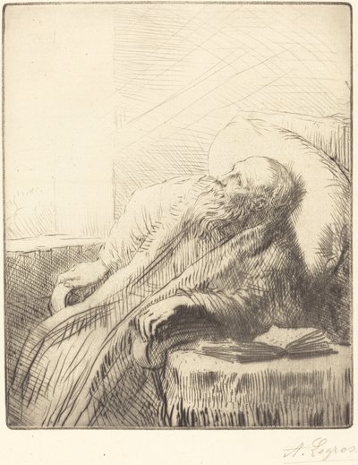 Herstellende Le convalescent door Alphonse Legros