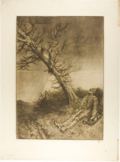 Dood van de zwerver door Alphonse Legros