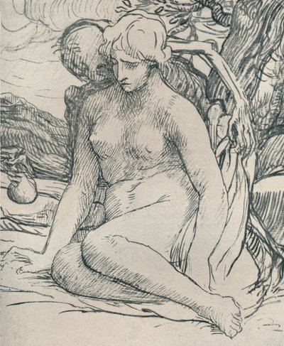 De dood als vrijer, ca. 1895, 1923 door Alphonse Legros