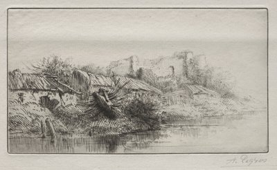 Verlaten dorp door Alphonse Legros