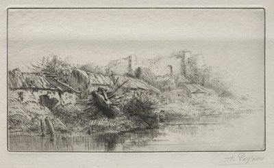 Verlaten dorp door Alphonse Legros