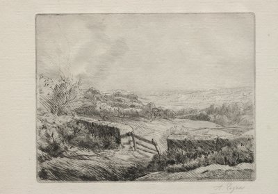 Ingang naar het veld door Alphonse Legros