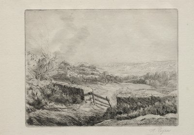Ingang naar het veld door Alphonse Legros