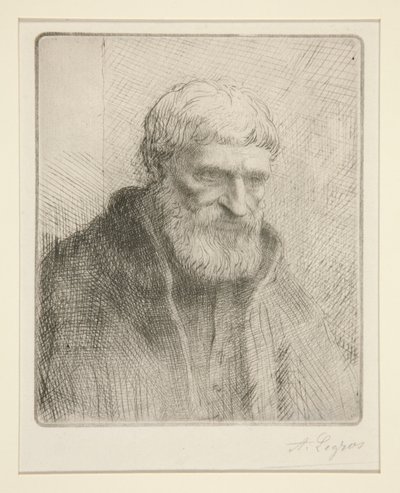 Studie van een oude man door Alphonse Legros