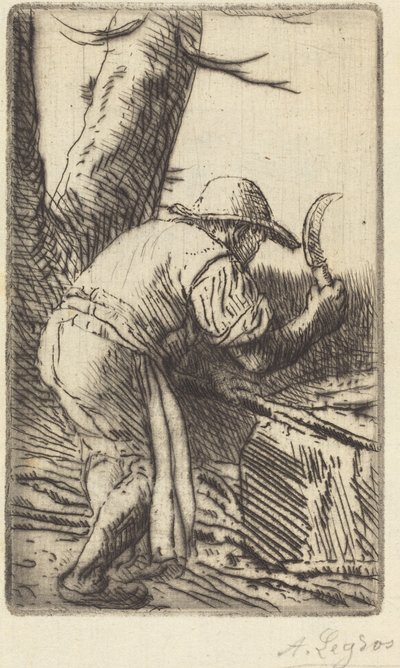 Fagot-snijder door Alphonse Legros