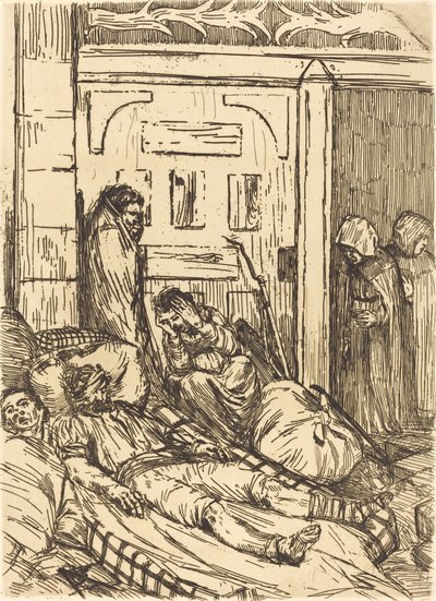 Veldhospitaal door Alphonse Legros