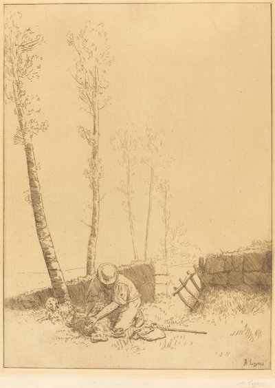 Het Vinden van het Schaap door Alphonse Legros