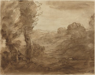 Voetpad in Bourgondië door Alphonse Legros