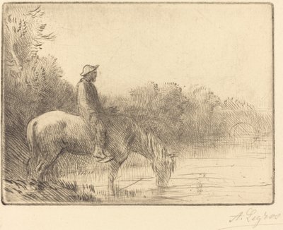 Een Rivier Doorwaden door Alphonse Legros