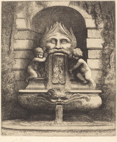 Fontein: Grotesk, Kinderen en Bekken door Alphonse Legros