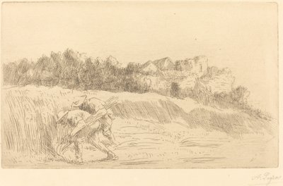 Oogsters Les moissoneurs door Alphonse Legros
