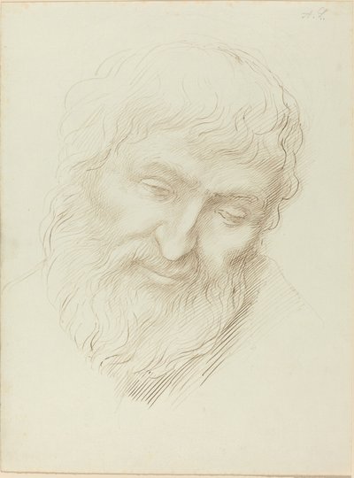 Hoofd van een man door Alphonse Legros
