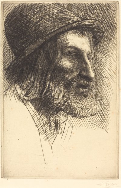 Hoofd van een Engelse Arbeider door Alphonse Legros