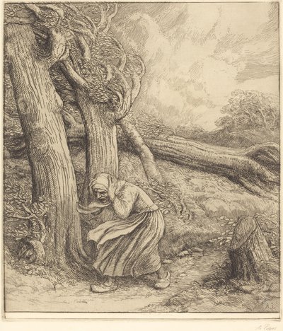 Orkaan door Alphonse Legros