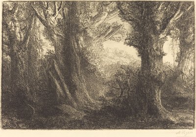 In het bos van Conteville door Alphonse Legros