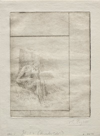 Job (2e Plaat) door Alphonse Legros