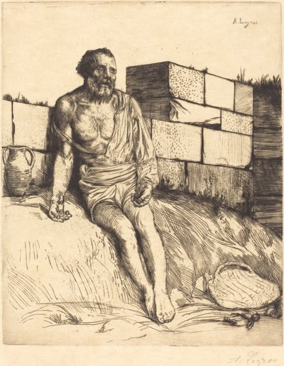 Job, 1e plaat door Alphonse Legros