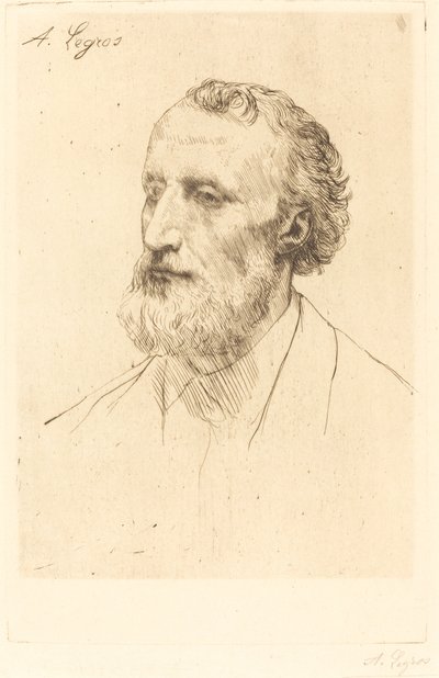 Jules Dalou, 1e plaat door Alphonse Legros
