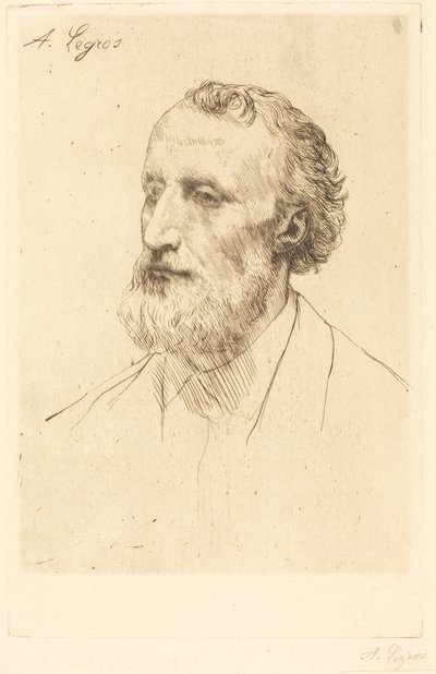 Jules Dalou, 1e plaat door Alphonse Legros