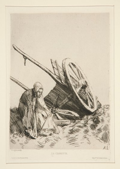 La Charette door Alphonse Legros